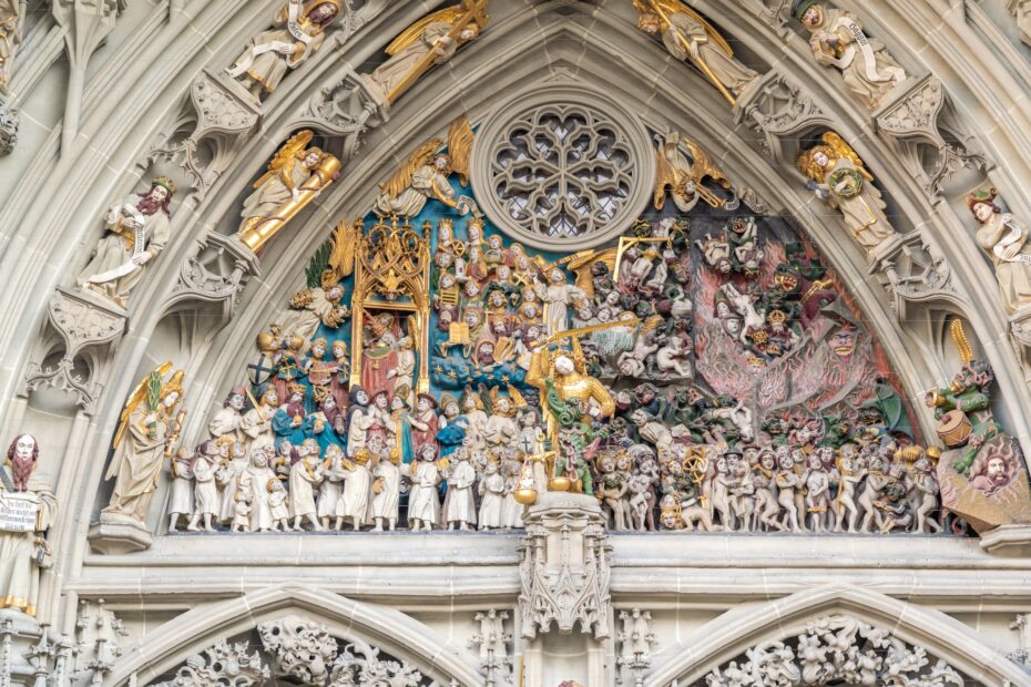 The Last Judgement Detail at Bern Minster Cathedral - Bern, Switzerland