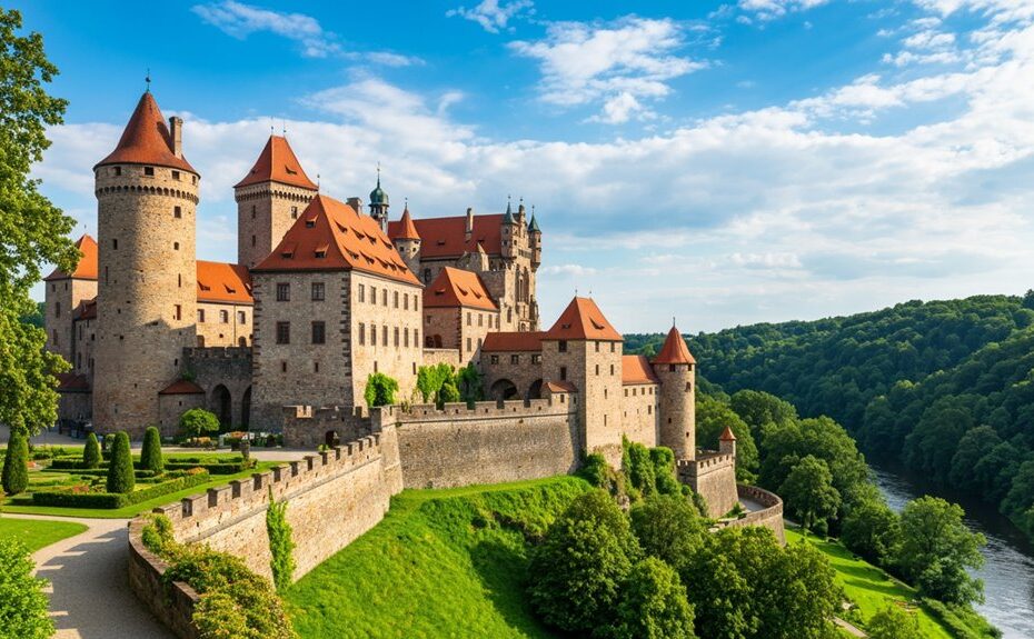 Burgen und Festungen im Sommer