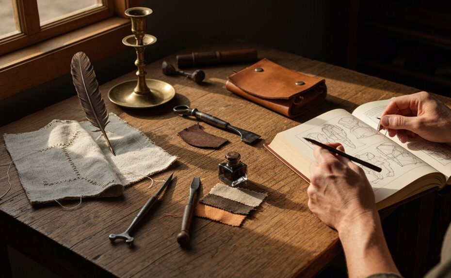 Authentische mittelalterliche Hobbydarstellung
