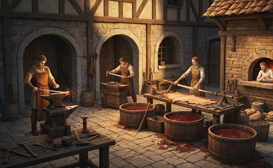 mittelalterliches Handwerk und Gewerbe